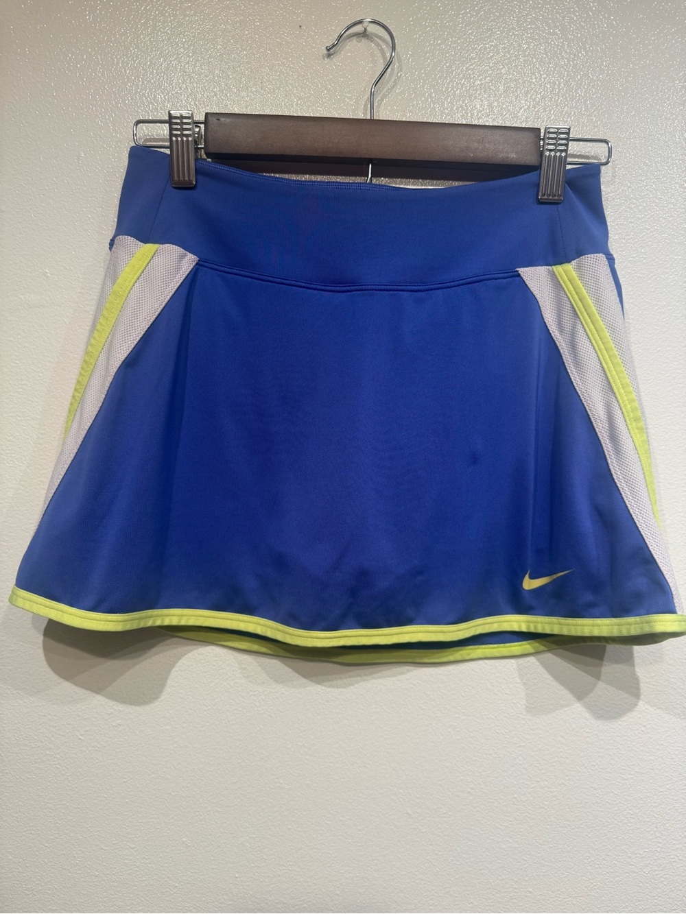 Nike Royal Blue Skater Skirt with Neon Yellow Trim